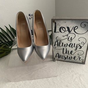 Christian Louboutin Silver stilettos